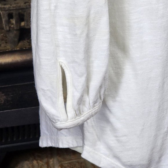 Chico's Off-White Top with Embroidered Lace Details Size 0 - Picture 5 of 8